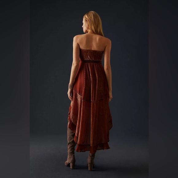 Anthropologie Velvet Asymmetrical Dress - Picture 4 of 15